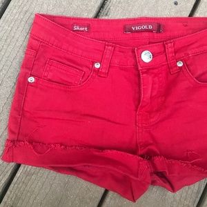 Vigold Red Shorts